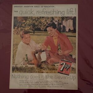 Vintage Schlitz, 7up and Plymouth Advertisements Set